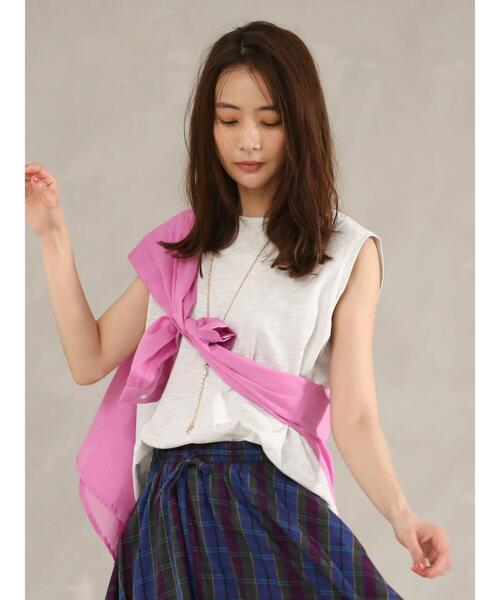 Green　Parks（グリーンパークス）の「I　ボイルゆったりシャツ（シャツ/ブラウス・レディース・ピンク/パープル/ブルー系その他7/ライトベージュ・FREE）」の6枚目の写真