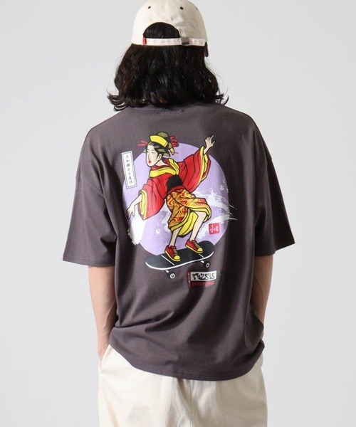 FUNALIVE(ファンアライブ)の「刺繍&プリントクルーネックTシャツ(Tシャツ/カットソー・メンズ・ブルー/オレンジ/ブラック/ホワイト/グリーン/ホワイト系1/ホワイト系2/ブラック系1/ブラック系2/グリーン系1/ブルー系1/ブルー系2・FREE)」の7枚目の写真