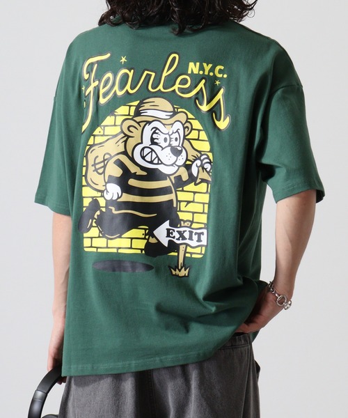 FUNALIVE(ファンアライブ)の「刺繍&プリントクルーネックTシャツ(Tシャツ/カットソー・メンズ・ブルー/オレンジ/ブラック/ホワイト/グリーン/ホワイト系1/ホワイト系2/ブラック系1/ブラック系2/グリーン系1/ブルー系1/ブルー系2・FREE)」の9枚目の写真