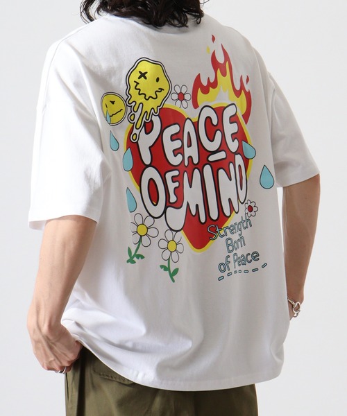 FUNALIVE(ファンアライブ)の「刺繍&プリントクルーネックTシャツ(Tシャツ/カットソー・メンズ・ブルー/オレンジ/ブラック/ホワイト/グリーン/ホワイト系1/ホワイト系2/ブラック系1/ブラック系2/グリーン系1/ブルー系1/ブルー系2・FREE)」の2枚目の写真