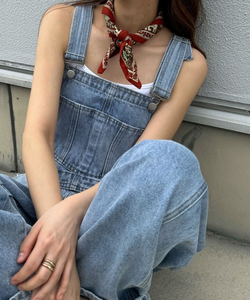 CANAL JEAN（キャナルジーン）の「El mar　コットンプリントバンダナ（バンダナ/スカーフ・レディース・ブルー/ブラウン/レッド・ONE SIZE）」の12枚目の写真