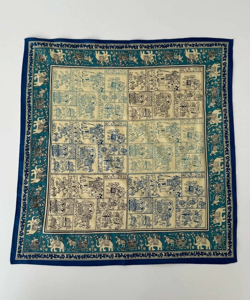 CANAL JEAN（キャナルジーン）の「El mar　コットンプリントバンダナ（バンダナ/スカーフ・レディース・ブルー/ブラウン/レッド・ONE SIZE）」の15枚目の写真