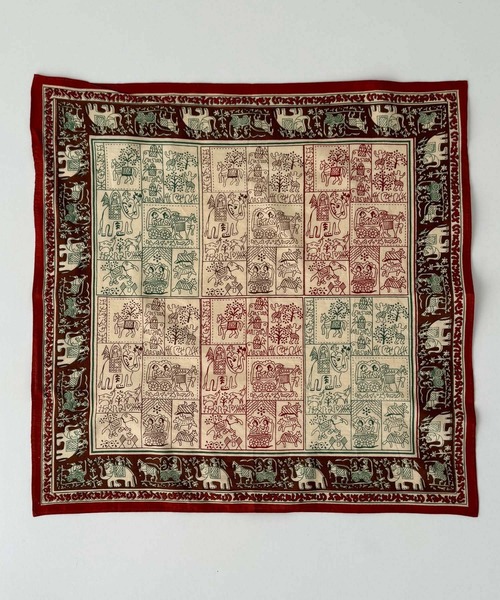 CANAL JEAN（キャナルジーン）の「El mar　コットンプリントバンダナ（バンダナ/スカーフ・レディース・ブルー/ブラウン/レッド・ONE SIZE）」の17枚目の写真