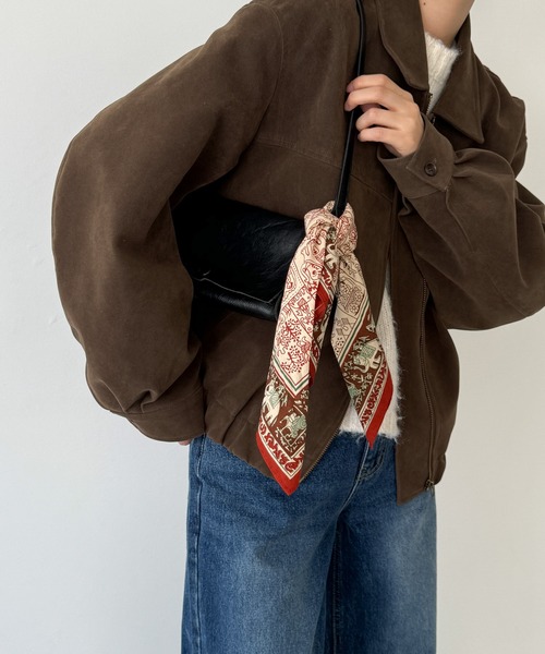 CANAL JEAN（キャナルジーン）の「El mar　コットンプリントバンダナ（バンダナ/スカーフ・レディース・ブルー/ブラウン/レッド・ONE SIZE）」の21枚目の写真