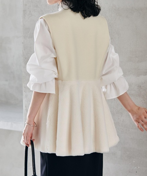 楽天市場】【SALE／40%OFF】モノトーンロービング ファー