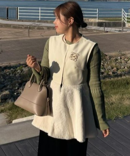 楽天市場】【SALE／40%OFF】モノトーンロービング ファー