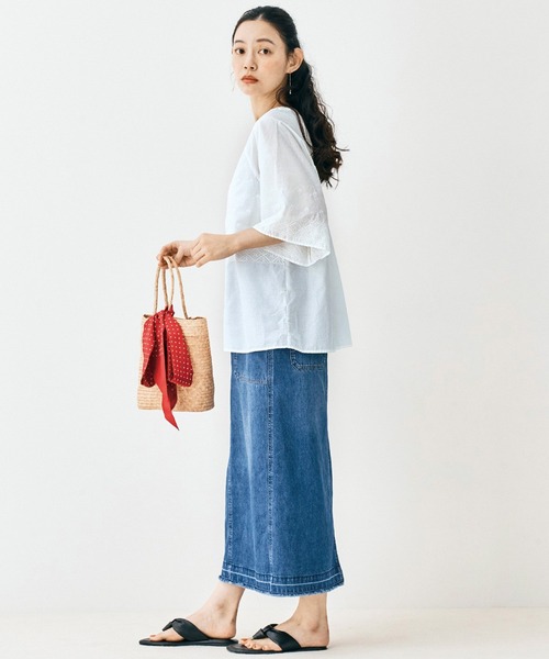 and myera（アンド マイラ）の「ａｎｄ　ｍｙｅｒａ　アンティークブラウス（シャツ/ブラウス・レディース・ホワイト・MEDIUM/LARGE/X-LARGE/SMALL）」の5枚目の写真