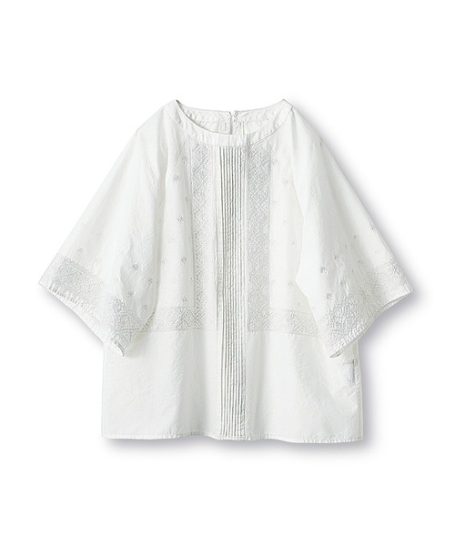 and myera（アンド マイラ）の「ａｎｄ　ｍｙｅｒａ　アンティークブラウス（シャツ/ブラウス・レディース・ホワイト・MEDIUM/LARGE/X-LARGE/SMALL）」の8枚目の写真