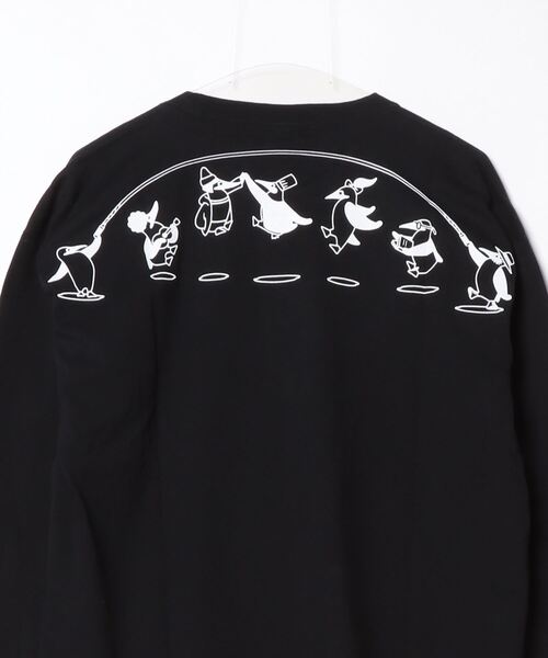 CHUMS(チャムス)の「【CHUMS】Oversized Large Jump Rope Brushed L/S Tee / オーバーサイズドラージジャンプロープブラッシュドロングスリーブティー(Tシャツ/カットソー・メンズ・ホワイト/ブラック/ネイビー・X-LARGE/LARGE/MEDIUM)」の5枚目の写真