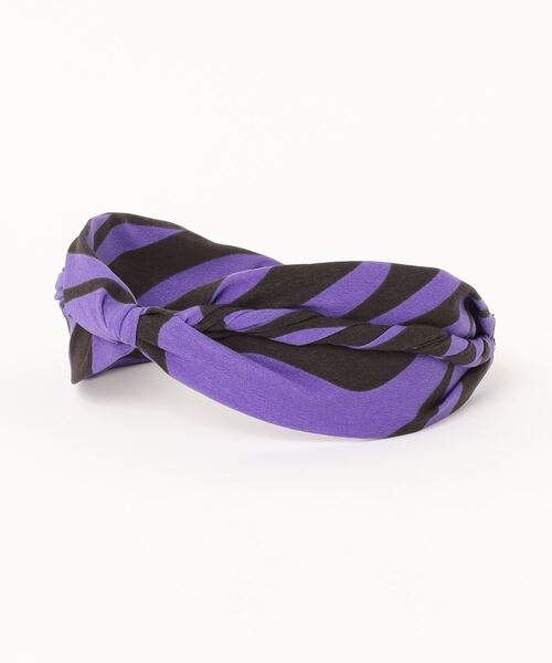 Three Four Time（ｽﾘｰﾌｫｰﾀｲﾑ）の「ニュアンスラインプリントカチューシャ（カチューシャ・レディース・カーキ/ブルー/ブラウン・FREE）」の5枚目の写真