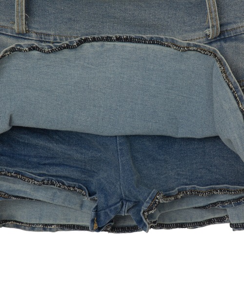 dispark（ディスパーク）の「DISPARK/ポケットリボンヴィンテージミニスカパン（デニムスカート・レディース・ブルー系1・FREE）」の15枚目の写真