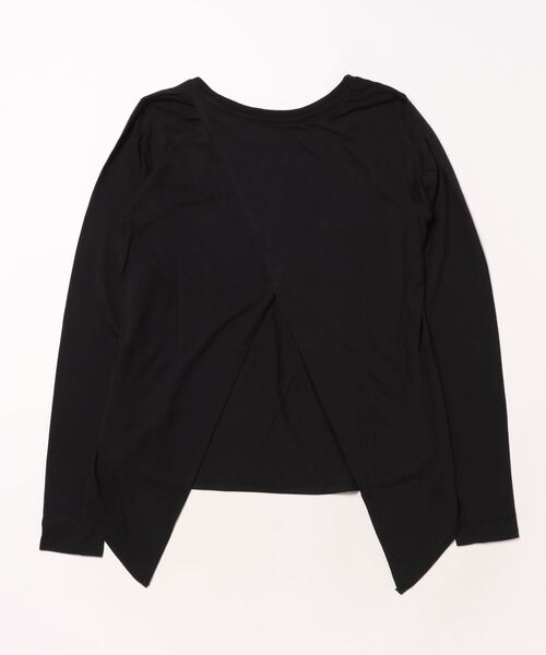 NEW ERA(ニューエラ)の「NEW ERA/ニューエラ PAW LS BACK SLIT TEE 吸汗速乾 抗菌 パフォーマンスアパレル 14312779(Tシャツ/カットソー・レディース・ブラック/バーガンディー・M/S)」の3枚目の写真