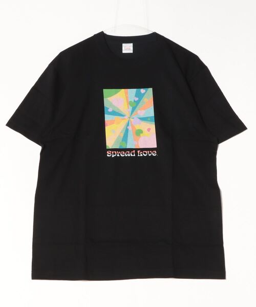 INNOCENT(イノセント)の「『Spread Love』オリジナルプリント S/S T(Tシャツ/カットソー・レディース・ホワイト/ブラック・MEDIUM)」の2枚目の写真