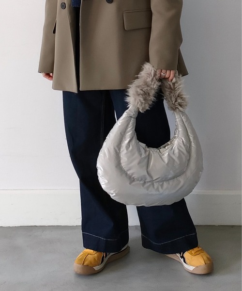 CONTROL FREAK（コントロールフリーク）の「CONTROL FREAK / CTFK（コントロールフリーク）フワフワハンドルバッグ（ハンドバッグ・レディース・ブラック/グリーン/シルバー・FREE）」の21枚目の写真