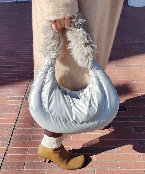 CONTROL FREAK（コントロールフリーク）の「CONTROL FREAK / CTFK（コントロールフリーク）フワフワハンドルバッグ（ハンドバッグ・レディース・ブラック/グリーン/シルバー・FREE）」の18枚目の写真