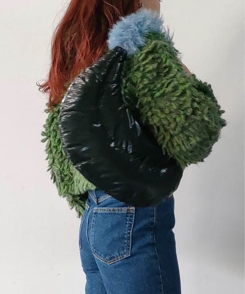 CONTROL FREAK（コントロールフリーク）の「CONTROL FREAK / CTFK（コントロールフリーク）フワフワハンドルバッグ（ハンドバッグ・レディース・ブラック/グリーン/シルバー・FREE）」の16枚目の写真