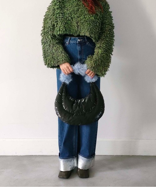 CONTROL FREAK（コントロールフリーク）の「CONTROL FREAK / CTFK（コントロールフリーク）フワフワハンドルバッグ（ハンドバッグ・レディース・ブラック/グリーン/シルバー・FREE）」の14枚目の写真