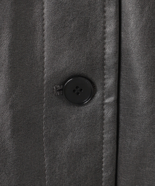 SLOBE IENA（スローブイエナ）の「フェイクレザーブルゾン（ライダースジャケット・レディース・ブラック・FREE）」の22枚目の写真