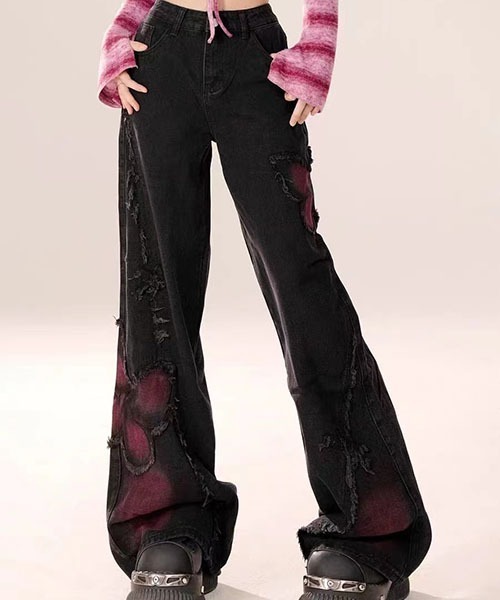 gossip！ロサンゼルス（ゴシップロサンゼルス）の「蝶刺繍ハイウエスト