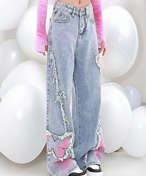 gossip！ロサンゼルス（ゴシップロサンゼルス）の「蝶刺繍ハイウエスト