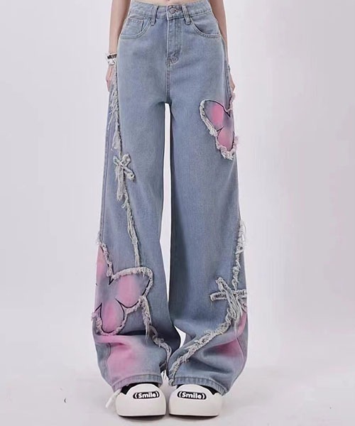 gossip！ロサンゼルス（ゴシップロサンゼルス）の「蝶刺繍ハイウエスト