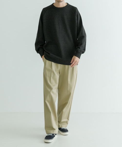 URBAN RESEARCH（アーバンリサーチ）の「LOWGAUGE KANOKO CREW-NECK（Tシャツ/カットソー・メンズ・ベージュ/ブラック/オフホワイト・MEDIUM/LARGE）」の5枚目の写真