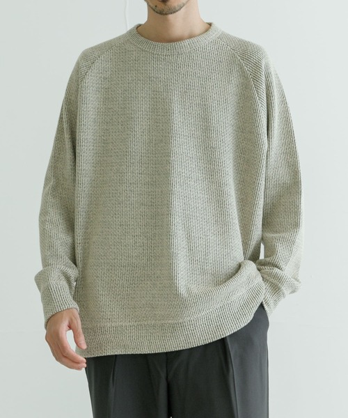 URBAN RESEARCH（アーバンリサーチ）の「LOWGAUGE KANOKO CREW-NECK（Tシャツ/カットソー・メンズ・ベージュ/ブラック/オフホワイト・MEDIUM/LARGE）」の12枚目の写真