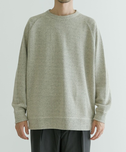 URBAN RESEARCH（アーバンリサーチ）の「LOWGAUGE KANOKO CREW-NECK（Tシャツ/カットソー・メンズ・ベージュ/ブラック/オフホワイト・MEDIUM/LARGE）」の19枚目の写真