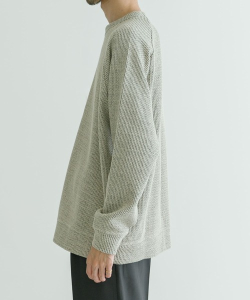 URBAN RESEARCH（アーバンリサーチ）の「LOWGAUGE KANOKO CREW-NECK（Tシャツ/カットソー・メンズ・ベージュ/ブラック/オフホワイト・MEDIUM/LARGE）」の20枚目の写真