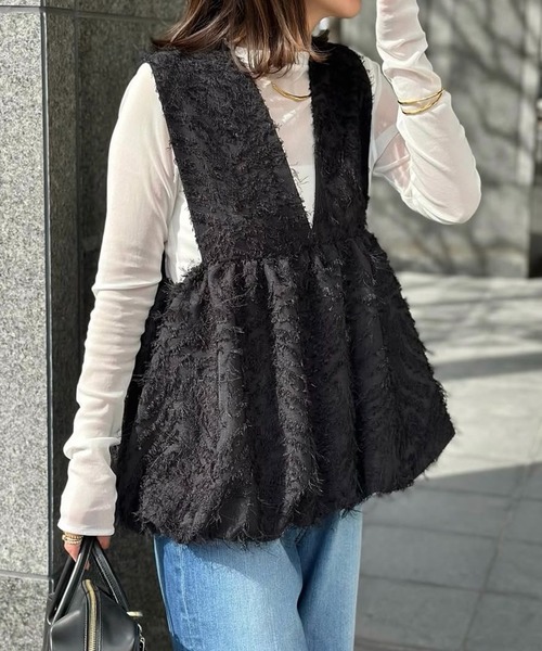 BEEDEN ベストフーディー　ブラック BEN DAVIS（ベンデイビス）ジャケット HEY LADIES VEST ST(BK)