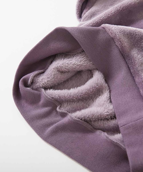 devirock(デビロック)の「袖刺繍 ファーフリース トレーナー(スウェット・キッズ・パープル系5/グリーン系1/グレー系/ダークネイビー・100cm/110cm/120cm/130cm/140cm/150cm/160cm)」の12枚目の写真