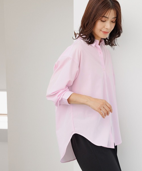 名品！しわになりにくい アイロンいらずレギュラーシャツ/133659