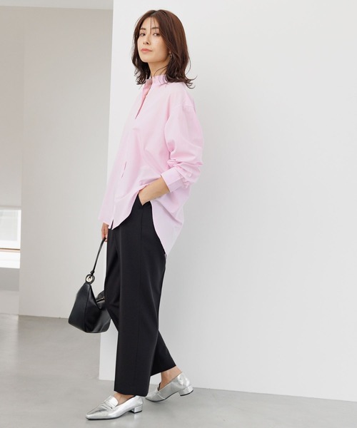 Elura(エルーラ)の「名品!しわになりにくい アイロンいらずレギュラーシャツ/133659(シャツ/ブラウス・レディース・ホワイト/ブラック系その他/ブルー/ライトブルー/ライトピンク/ブルー系その他2/ネイビー・LARGE/MEDIUM/SMALL)」の18枚目の写真