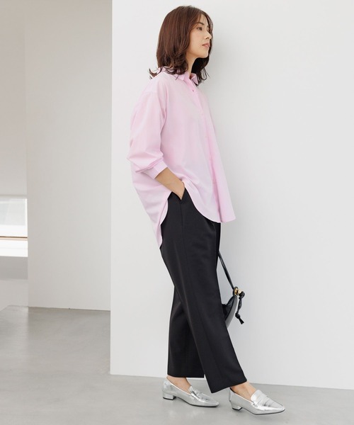 Elura(エルーラ)の「名品!しわになりにくい アイロンいらずレギュラーシャツ/133659(シャツ/ブラウス・レディース・ホワイト/ブラック系その他/ブルー/ライトブルー/ライトピンク/ブルー系その他2/ネイビー・LARGE/MEDIUM/SMALL)」の20枚目の写真