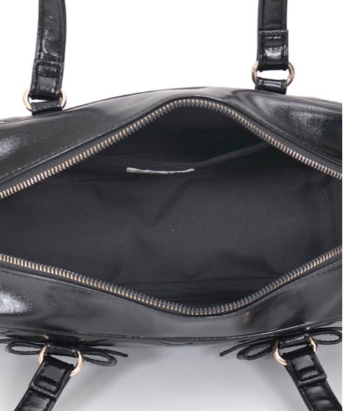 axes femme（アクシーズファム）の「ヨコ型キルトボストンバッグ（ボストンバッグ・レディース・ホワイト/ブラック・FREE）」の12枚目の写真