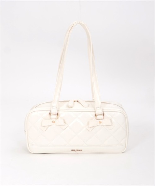 axes femme（アクシーズファム）の「ヨコ型キルトボストンバッグ（ボストンバッグ・レディース・ホワイト/ブラック・FREE）」の13枚目の写真