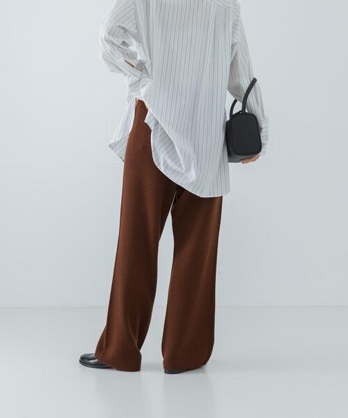 URBAN RESEARCH(アーバンリサーチ)の「ウールスームスニットパンツ(その他パンツ・レディース・ブラウン/グリーン系その他/ベージュ系その他・FREE)」の6枚目の写真
