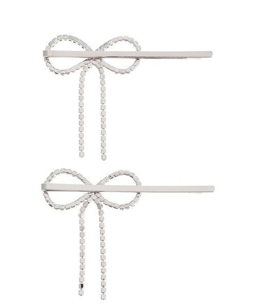 EVRIS（エヴリス）の「RHINESTONE RIBBON ヘアピン（ヘアピン・レディース・シルバー・FREE）」の8枚目の写真