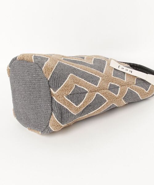 beej（ビージ）の「beej Busket bag-showa（ハンドバッグ・レディース・ブラウン/グレー・FREE）」の3枚目の写真