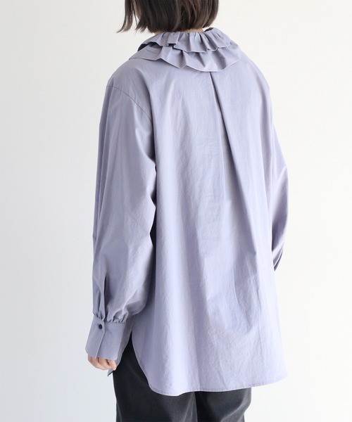 セール】〈2way〉フリルネックブラウス アンサンブル（シャツ/ブラウス