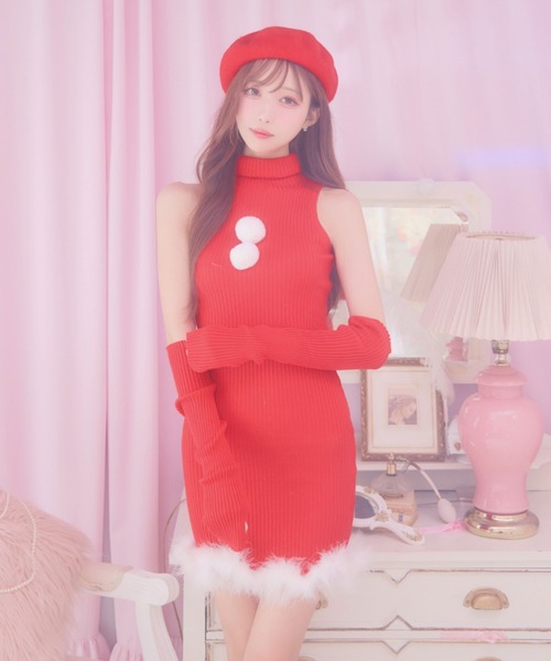 シュガー　シュガーナイン　ワンピース ドレス　サンタ　マリームーン　キャバクラ 訳あり商品】※※付属品なし※※【sugar nine×マリームーンコラボ】【S-M