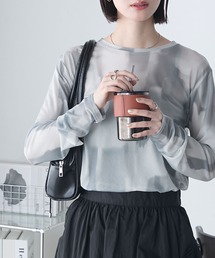 forksy. | 【forksy.】水彩アート総柄パワーメッシュプルオーバー(Tシャツ/カットソー)