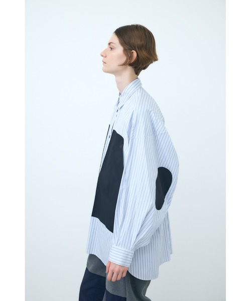 ナゴンスタンス　バイカラーシャツ nagonstans(ナゴンスタンス)｜80 Stripe バイカラーPKT SH
