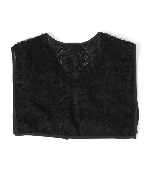 studio CLIP（スタディオクリップ）の「ふわふわケープ付け襟（付け襟・レディース・ベージュ/ブラック・FREE）」の3枚目の写真