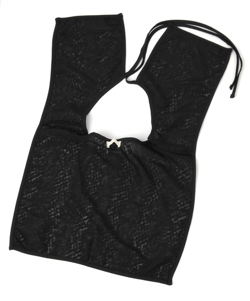 studio CLIP（スタディオクリップ）の「ふわふわケープ付け襟（付け襟・レディース・ベージュ/ブラック・FREE）」の4枚目の写真