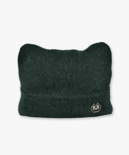 ANNA SUI（アナスイ）の「アンゴラ猫ワッチ（ニットキャップ/ビーニー・レディース・グレー/ブラック/パープル/ベージュ/グリーン/ピンク/ターコイズブルー/オフホワイト・FREE）」の6枚目の写真