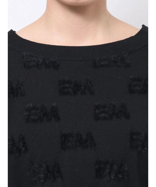 EATME（イートミー）の「ロゴジャガードニット（ニット/セーター・レディース・ブラック/オフホワイト/レッド・FREE）」の17枚目の写真