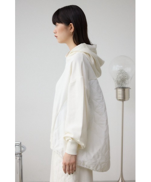 AZUL by moussy(アズールバイマウジー)の「キルティングデザインフーディー(Tシャツ/カットソー・レディース・アイボリー/ブラック/カーキ・SMALL/MEDIUM)」の20枚目の写真