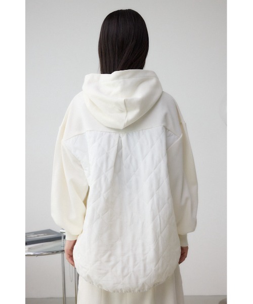AZUL by moussy(アズールバイマウジー)の「キルティングデザインフーディー(Tシャツ/カットソー・レディース・アイボリー/ブラック/カーキ・SMALL/MEDIUM)」の19枚目の写真