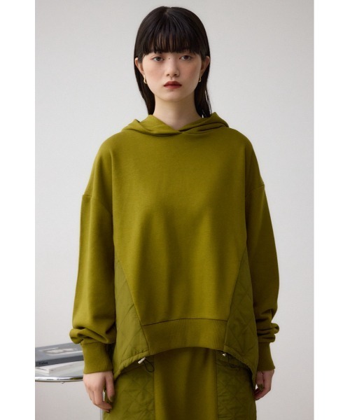 AZUL by moussy(アズールバイマウジー)の「キルティングデザインフーディー(Tシャツ/カットソー・レディース・アイボリー/ブラック/カーキ・SMALL/MEDIUM)」の4枚目の写真